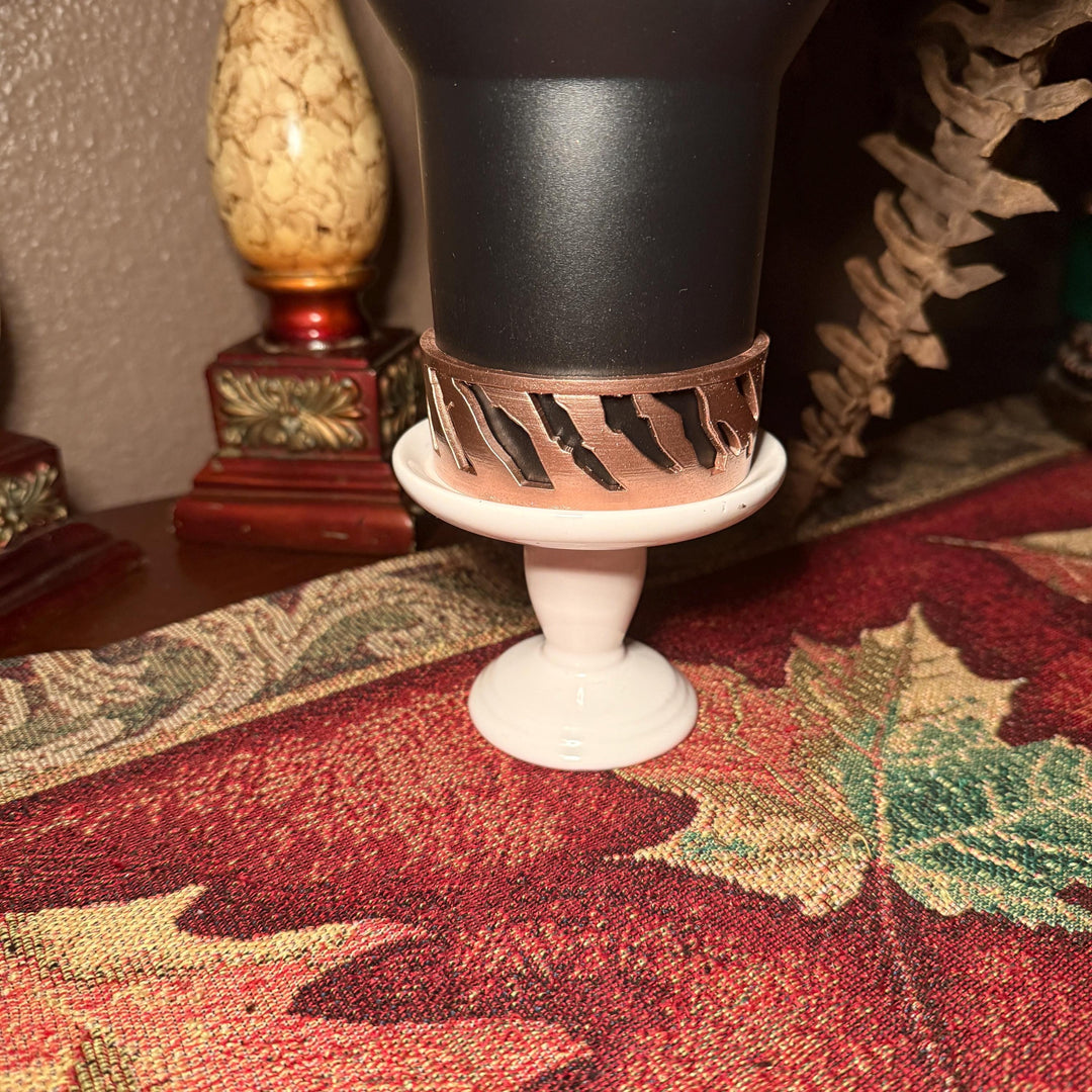 Tiger Stripe Black Rose Gold Tumbler Boots or halo, Fits Stanley, Soccer Star, Jersey 10, Argentina Soccer Accessories