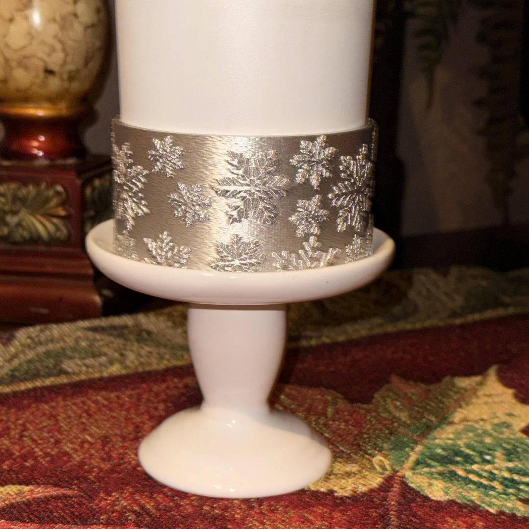 Silver or Blue Snowflake Tumbler Boot, Protective Sleeve, Stanley Tumbler Accessories, unique gift, straw topper