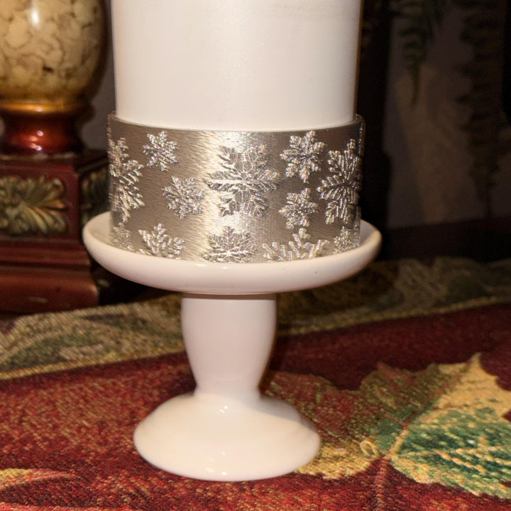 Silver or Blue Snowflake Tumbler Boot, Protective Sleeve, Stanley Tumbler Accessories, unique gift, straw topper