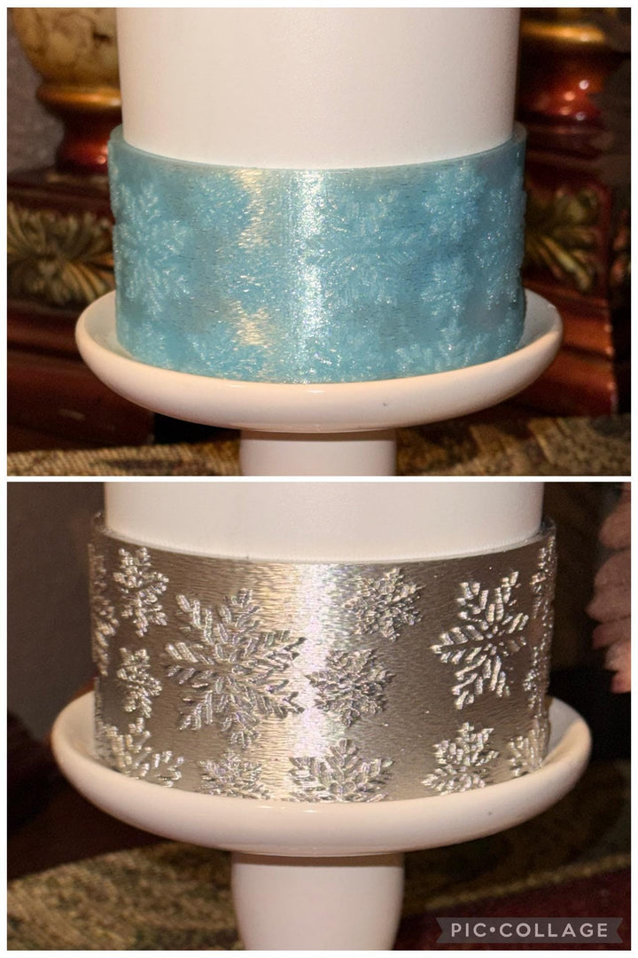 Silver or Blue Snowflake Tumbler Boot, Protective Sleeve, Stanley Tumbler Accessories, unique gift, straw topper