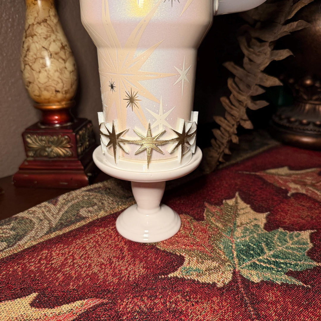 Gold White Nativity Scene Jesus Mary, Tumbler Boot or toppers, star handle charms, Stanley Tumbler Accessories, Starlight Shimmer