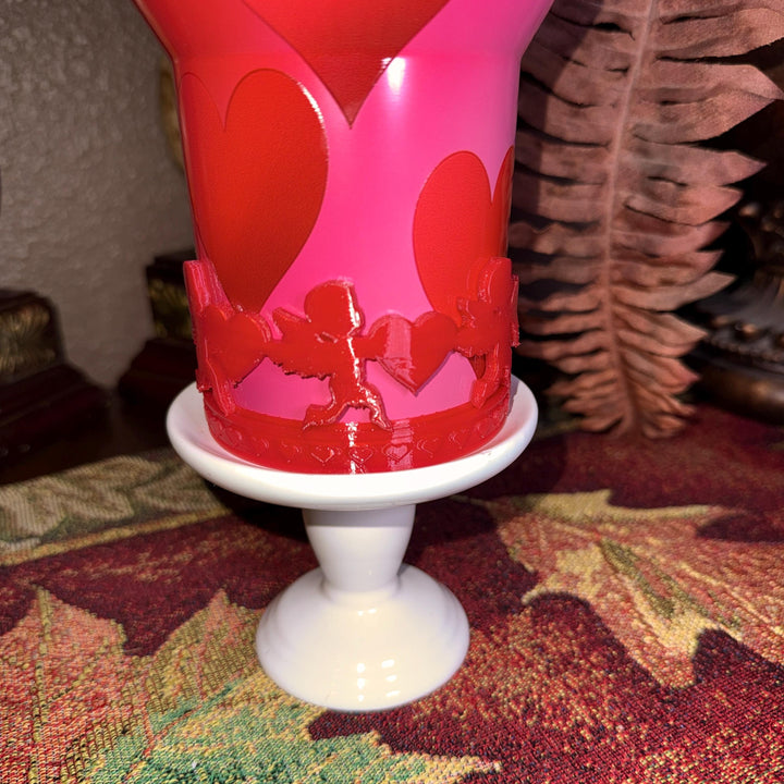 Red Cupid Valentine Tumbler Boot, Protective Sleeve, 20 30 40 oz Stanley, HOT SELLER