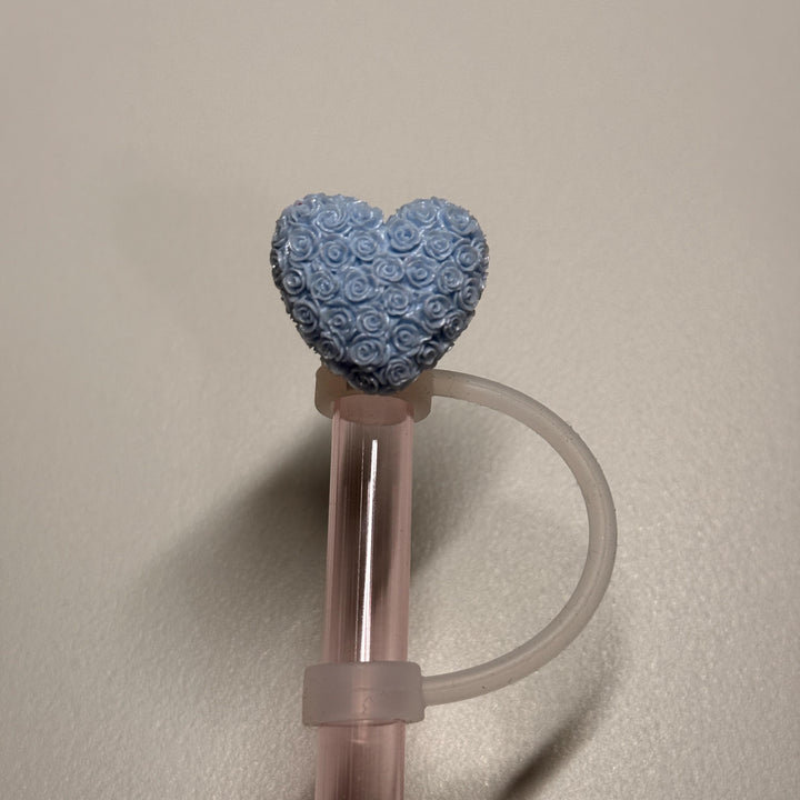 Rose Heart Straw Cap Topper, for Valentine Stanley 20 30 or 40 oz Tumblers, unique minimalist gift accessories