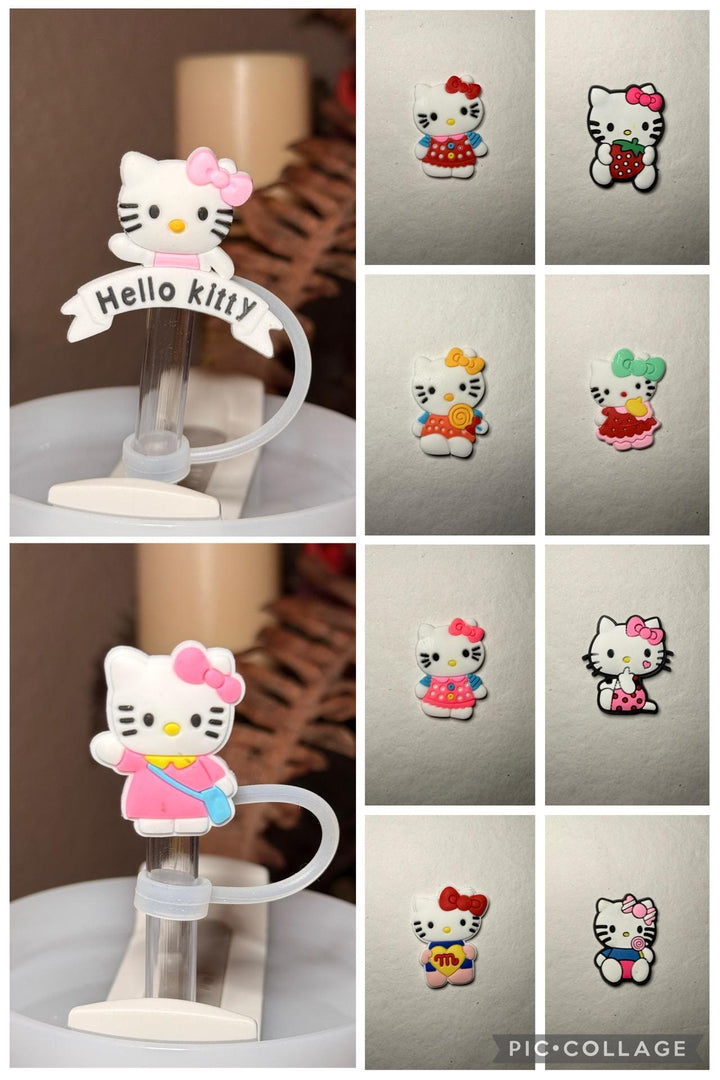Kitty Cat Straw Cap Topper, for 10 mm straws, unique minimalist gift accessories, limited quantity