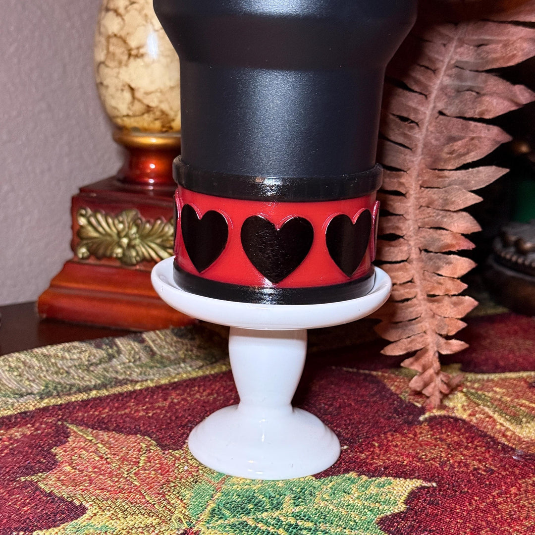 Black and Red Valentine Heart Tumbler Boot, Fit’s 20 30 and 40 oz Stanley Tumblers and others, Protective Sleeve, HOT SELLER