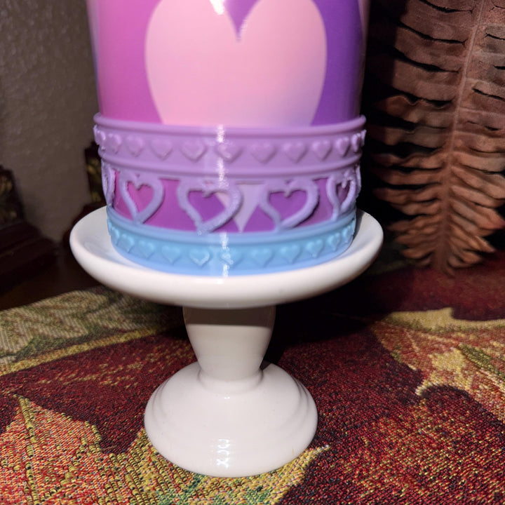 Mermaid Pink Lavender Blue Ombre Valentine Heart Cluster Tumbler Boot, Halo, and Bangle, fits 20 30 or 40 oz Stanley