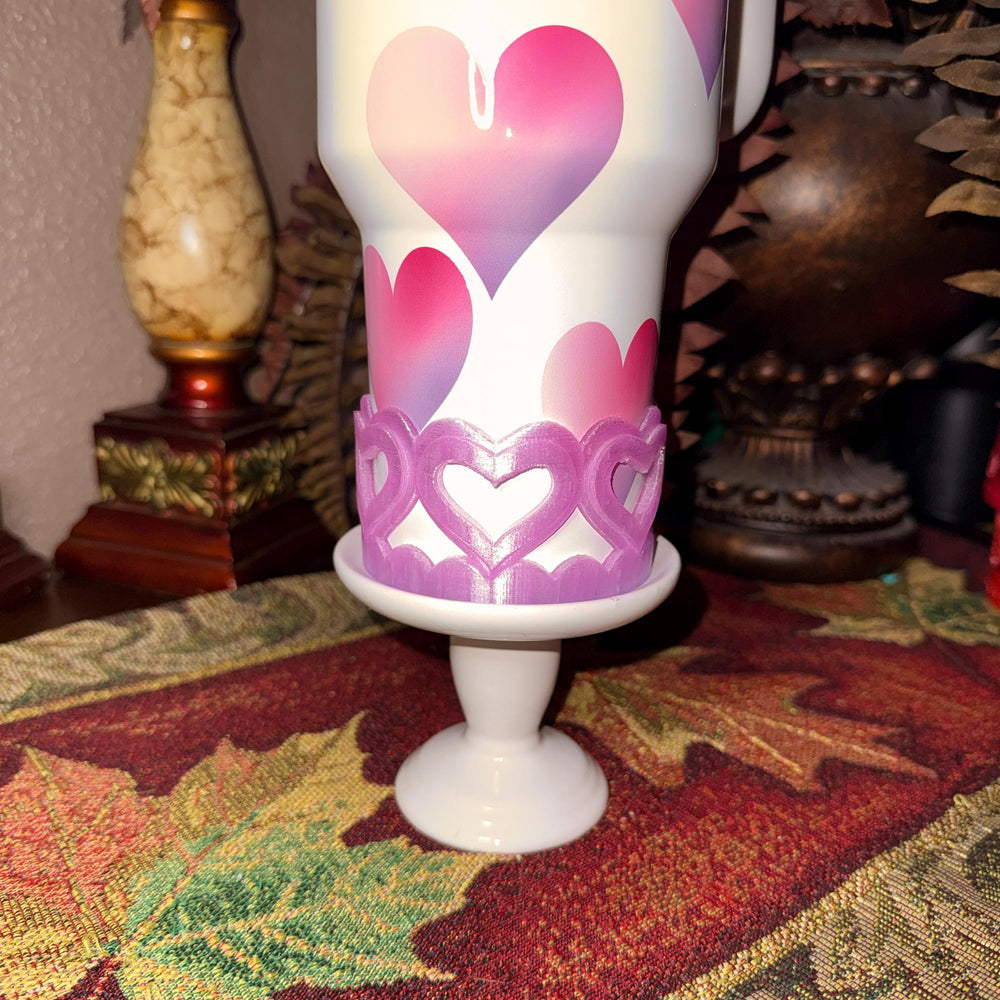 Valentine Heart Tumbler Boot, Red White Pink, Protective Sleeve, HOT SELLER