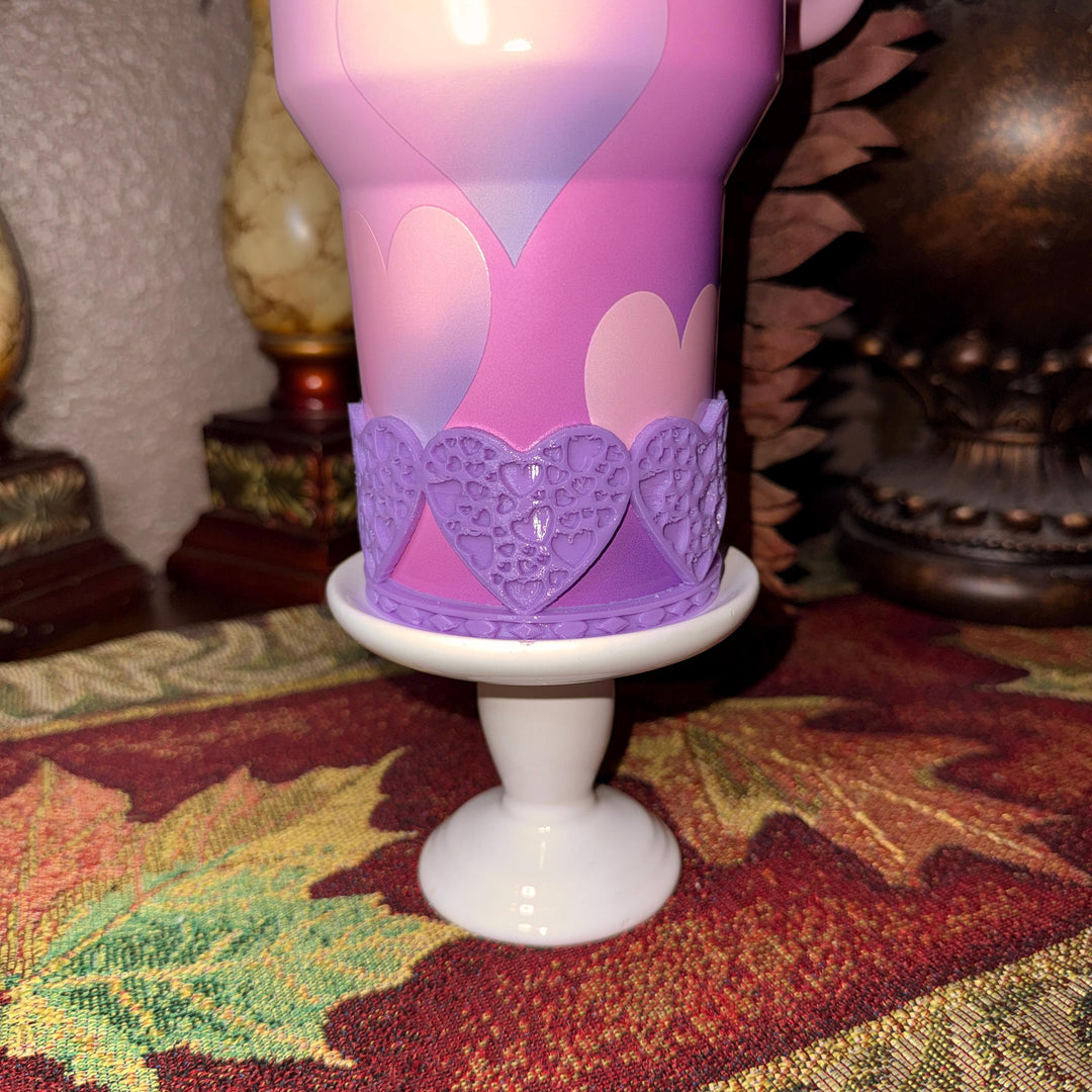 Valentine Heart Tumbler Boot, Red White Pink, Protective Sleeve, HOT SELLER