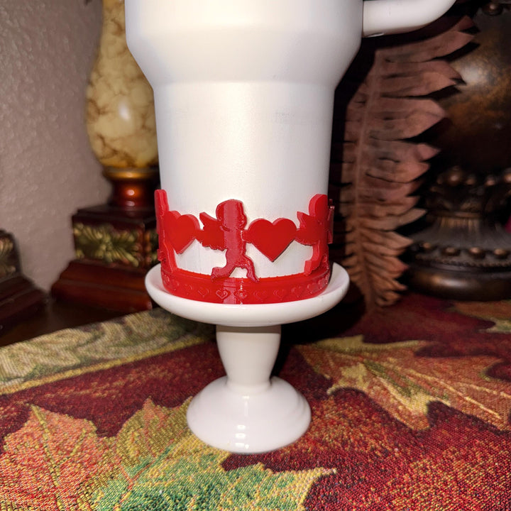 Red Cupid Valentine Tumbler Boot, Protective Sleeve, 20 30 40 oz Stanley, HOT SELLER