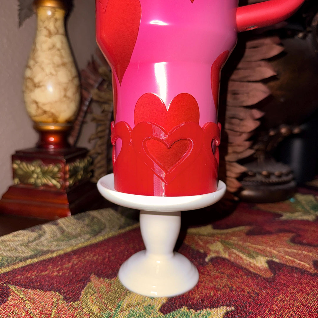Valentine Heart Tumbler Boot, Red White Pink Lavender, Fits 20 30 40 oz Stanley, unique gift TARG