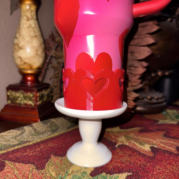 Valentine Heart Tumbler Boot, Red White Pink Lavender, Fits 20 30 40 oz Stanley, unique gift