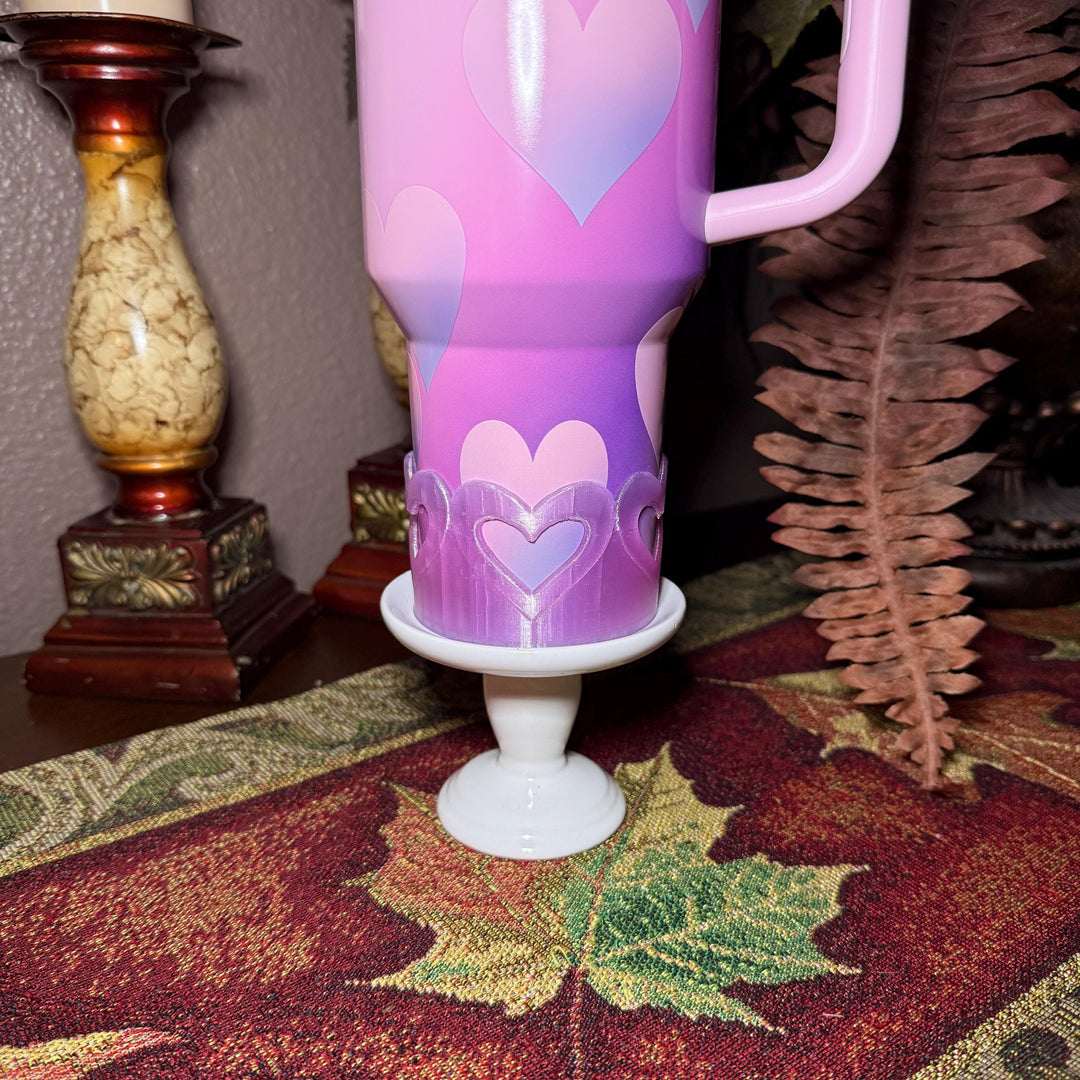 Valentine Heart Tumbler Boot, Red White Pink Lavender, Fits 20 30 40 oz Stanley, unique gift TARG