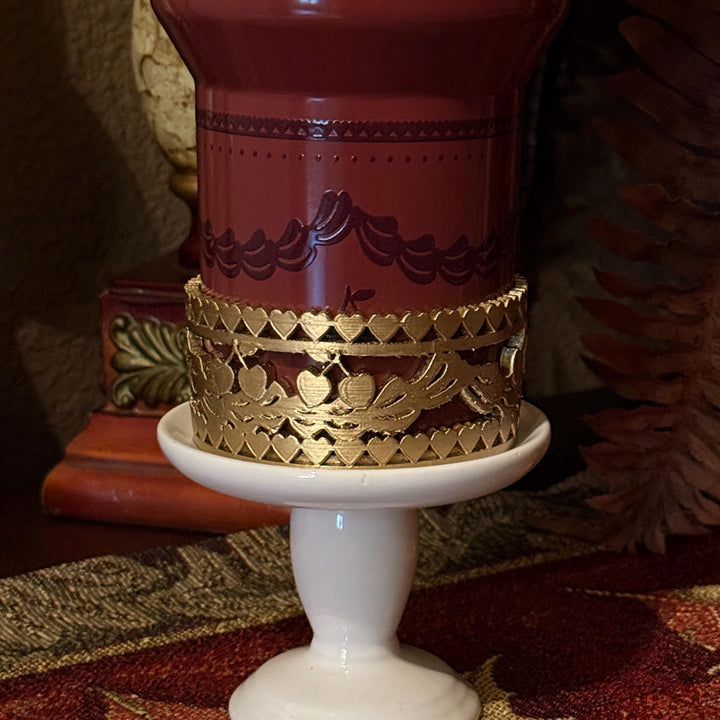 Gold Velvet Valentine Pink Red Velvet Tumbler Boot or Halo, Protective Sleeve, fits 20 30 or 40 oz Stanley