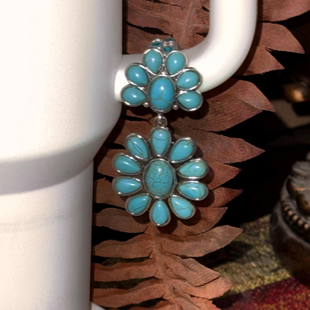 Concho Turquoise Tumbler Boot for Stanley, Drink Sleeve Protective Boot, Country Jewelry, Unique Stanley Hydrojug Coldest Accessories Gift