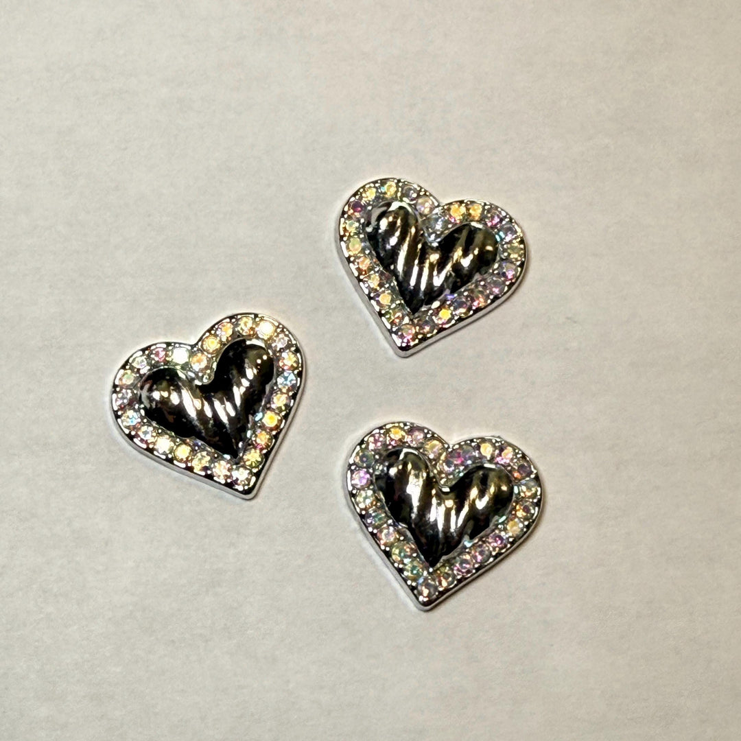Rhinestone Heart Tumbler Charm Magnets, Tumbler Accessories, magnetic Stanley decorations, locker magents, refrigerator magnets, unique gift