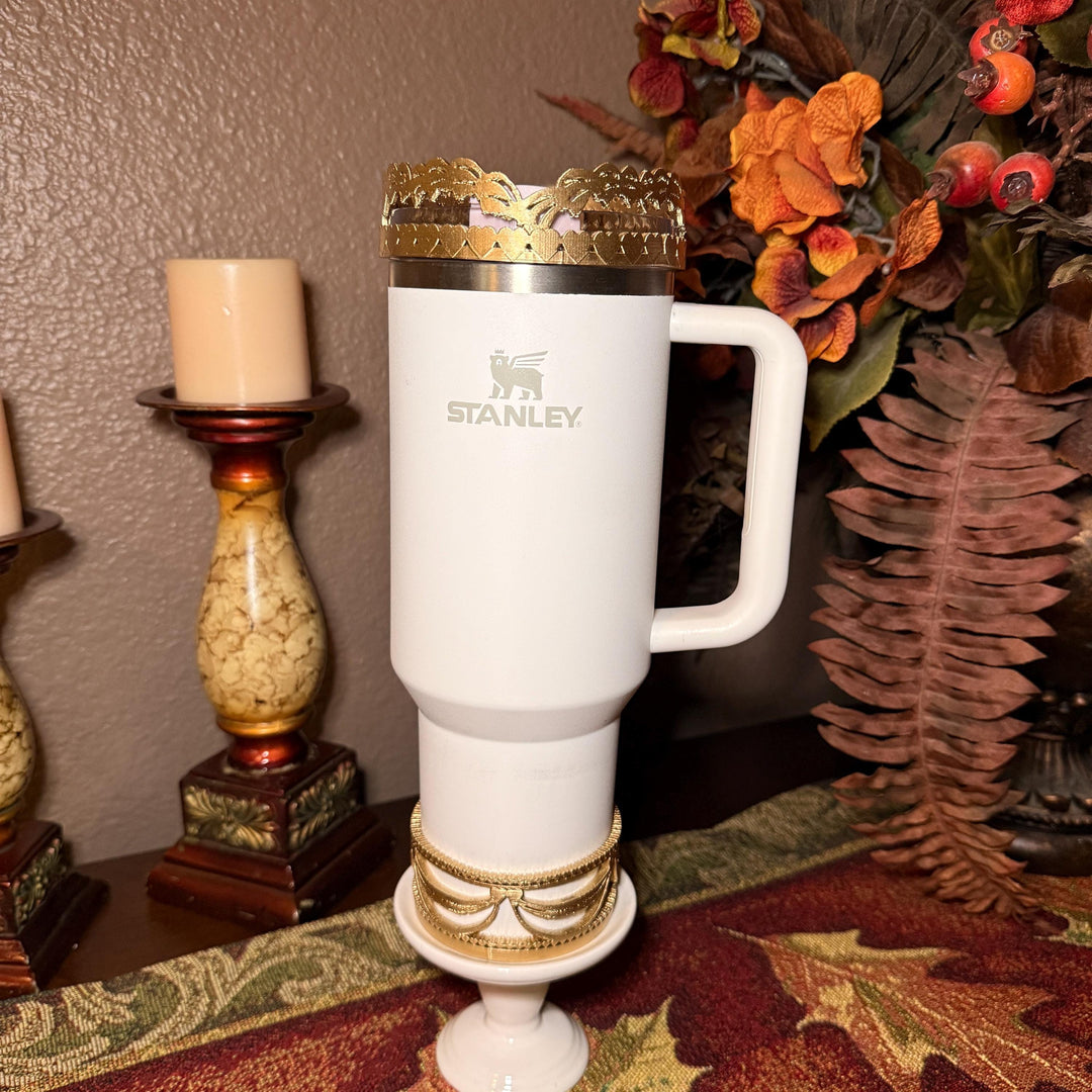 Gold Velvet Valentine Pink Red Velvet Tumbler Boot or Halo, Protective Sleeve, fits 20 30 or 40 oz Stanley