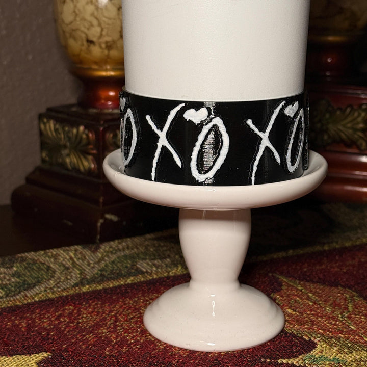 Hugs and Kisses XO Tumbler Boot, tumbler accessories, Black Red White Pink Lavender, Protective Sleeve