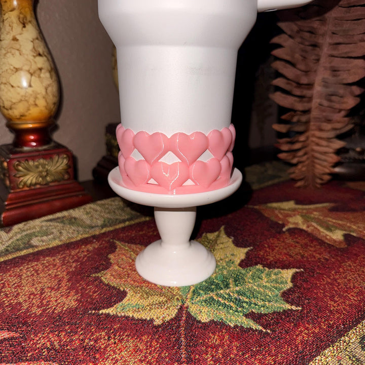 Puffy Heart Red Valentine Tumbler Boot and Topper, Fit’s 20 30 and 40 oz Stanley Tumblers and others, Quencher and Pro Tour, HOT SELLER