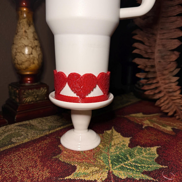 Rose Embossed Valentine Heart Tumbler Boot or Halo, Protective Sleeve, HOT SELLER