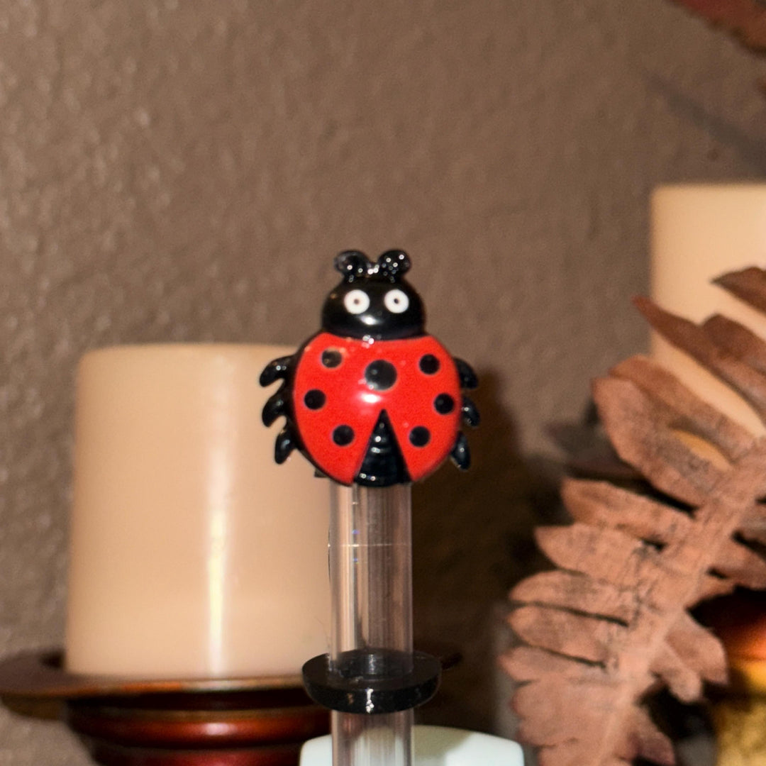 Ladybug Straw Topper Cap Cover, Fits Stanley and 10mm Straws