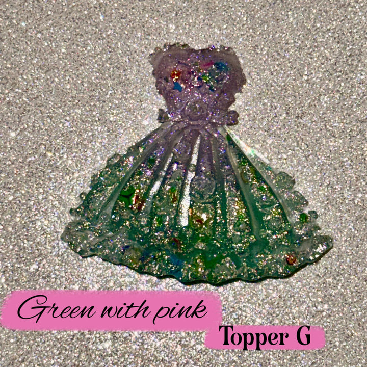Princess Dress Glow in the Dark Tumbler Straw Topper Cap Cover, Fits Stanley and 10mm Straws