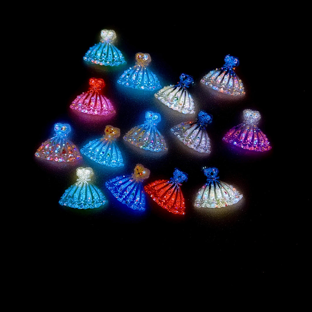 Princess Dress Glow in the Dark Tumbler Straw Topper Cap Cover, Fits Stanley and 10mm Straws