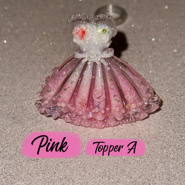 Princess Dress Glow in the Dark Tumbler Straw Topper Cap Cover, Fits Stanley and 10mm Straws