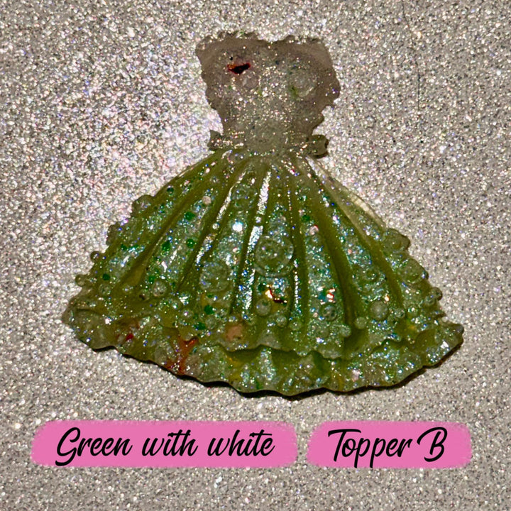 Princess Dress Glow in the Dark Tumbler Straw Topper Cap Cover, Fits Stanley and 10mm Straws