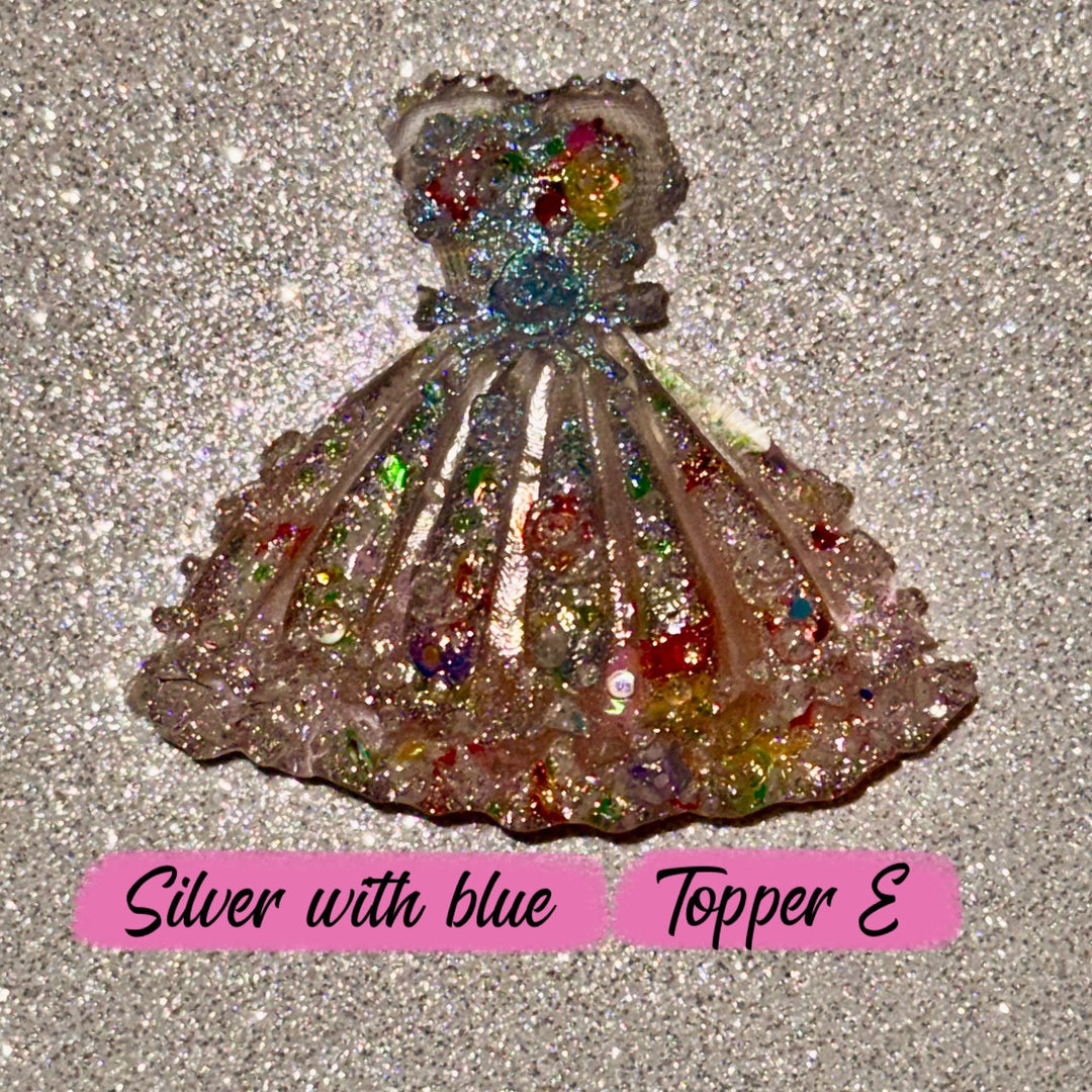 Princess Dress Glow in the Dark Tumbler Straw Topper Cap Cover, Fits Stanley and 10mm Straws