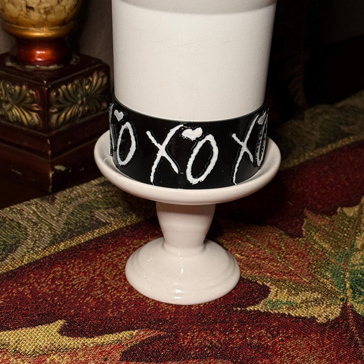 Hugs and Kisses XO Tumbler Boot, tumbler accessories, Black Red White Pink Lavender, Protective Sleeve