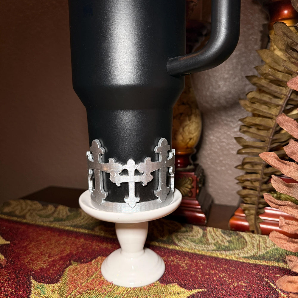 Beautiful Religious Cross Tumbler Boot, Christian cup Boot Sleeve, fits your Stanley Tumblers, Unique Gift for Easter