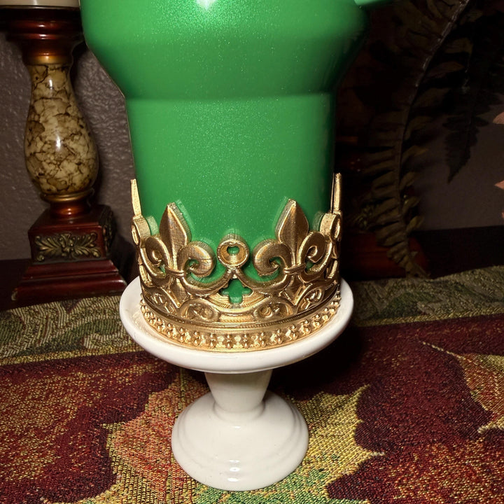 Gold Fleur-de-lis Crown Tumbler Boot, Tumbler Boot Sleeve, fits your Stanley Tumblers, Unique Gift, multiple colors