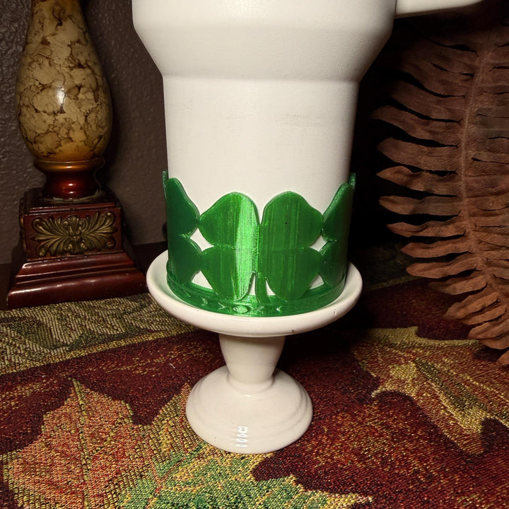 Four Leaf Clover Tumbler Boot, Cup Boot Sleeve, St Patrick’s Day, Green, Fit's Stanley Tumblers, Protective Sleeve