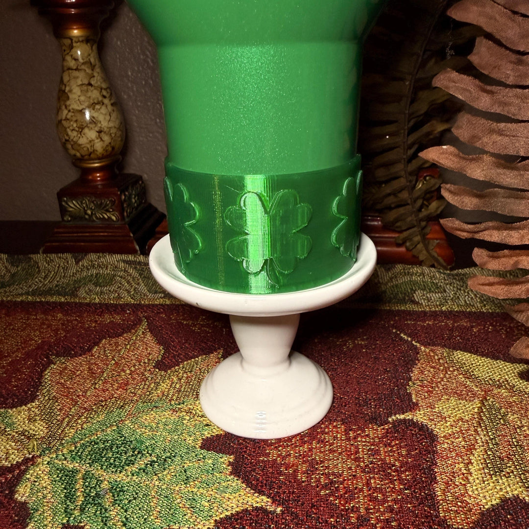 Four Leaf Clover Tumbler Boot, Cup Boot Sleeve, St Patrick’s Day, Green, Fit's Stanley Tumblers, Protective Sleeve