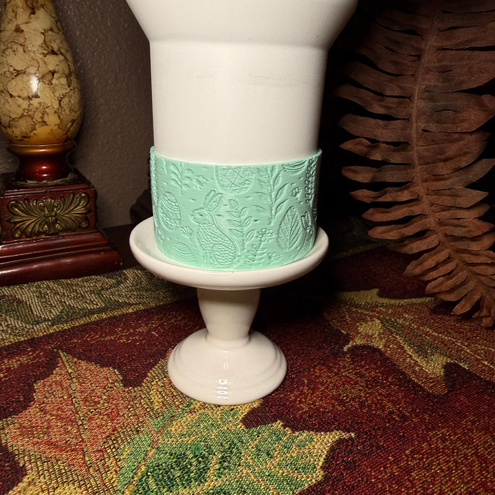 Easter Bunny Embossed Scene Tumbler Boot, Tumbler Boot Sleeve, Pastel Easter Bunnies Spring, Fit's Stanley Tumblers, Protective Sleeve