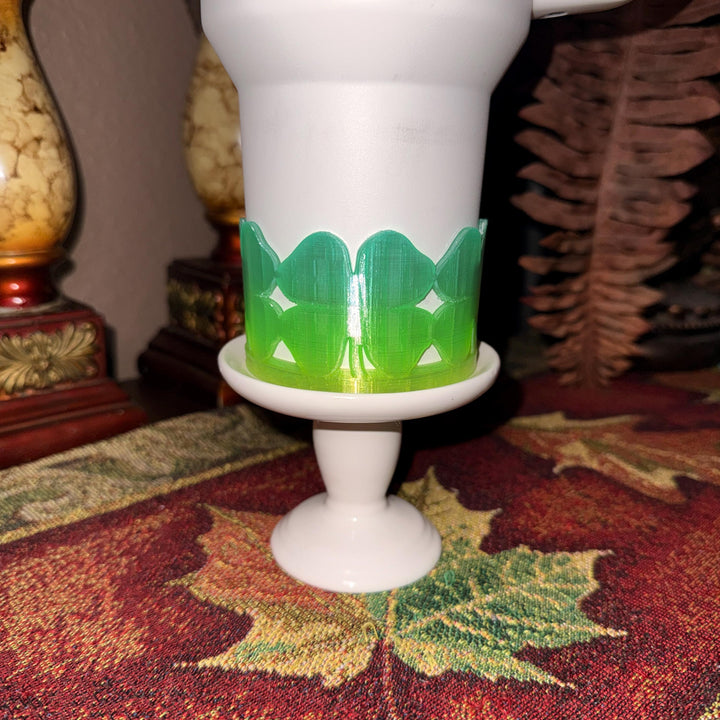 Four Leaf Clover Tumbler Boot, Cup Boot Sleeve, St Patrick’s Day, Green, Fit's Stanley Tumblers, Protective Sleeve