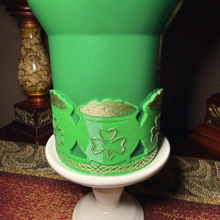 Pot of Gold Tumbler Boot, Cup Boot Sleeve, St Patrick’s Day Clover, Fit's Stanley Tumblers, Protective Sleeve