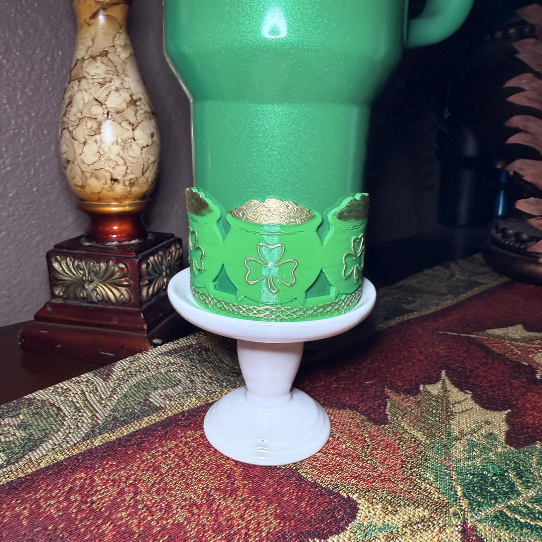 Pot of Gold Tumbler Boot, Cup Boot Sleeve, St Patrick’s Day Clover, Fit's Stanley Tumblers, Protective Sleeve