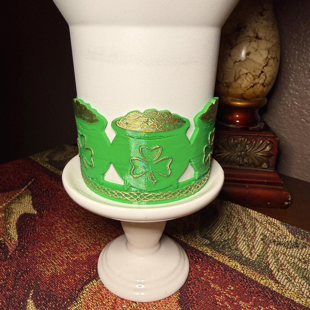 Pot of Gold Tumbler Boot, Cup Boot Sleeve, St Patrick’s Day Clover, Fit's Stanley Tumblers, Protective Sleeve