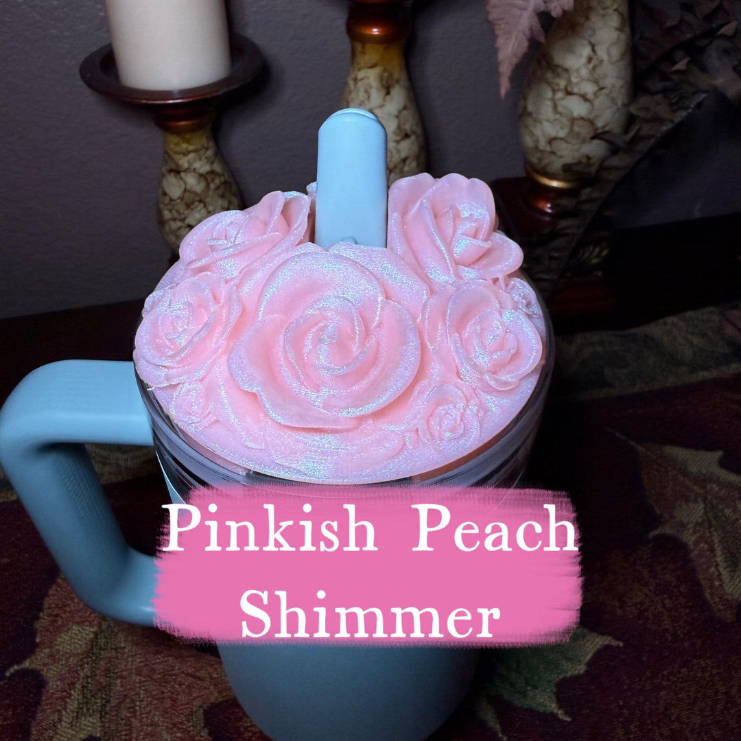 Rose Bouquet Cluster Tumbler Topper that fit Stanley Tumbler PRO TOUR Lids, Rose Accessory, 3D Decorative Lid, hot seller