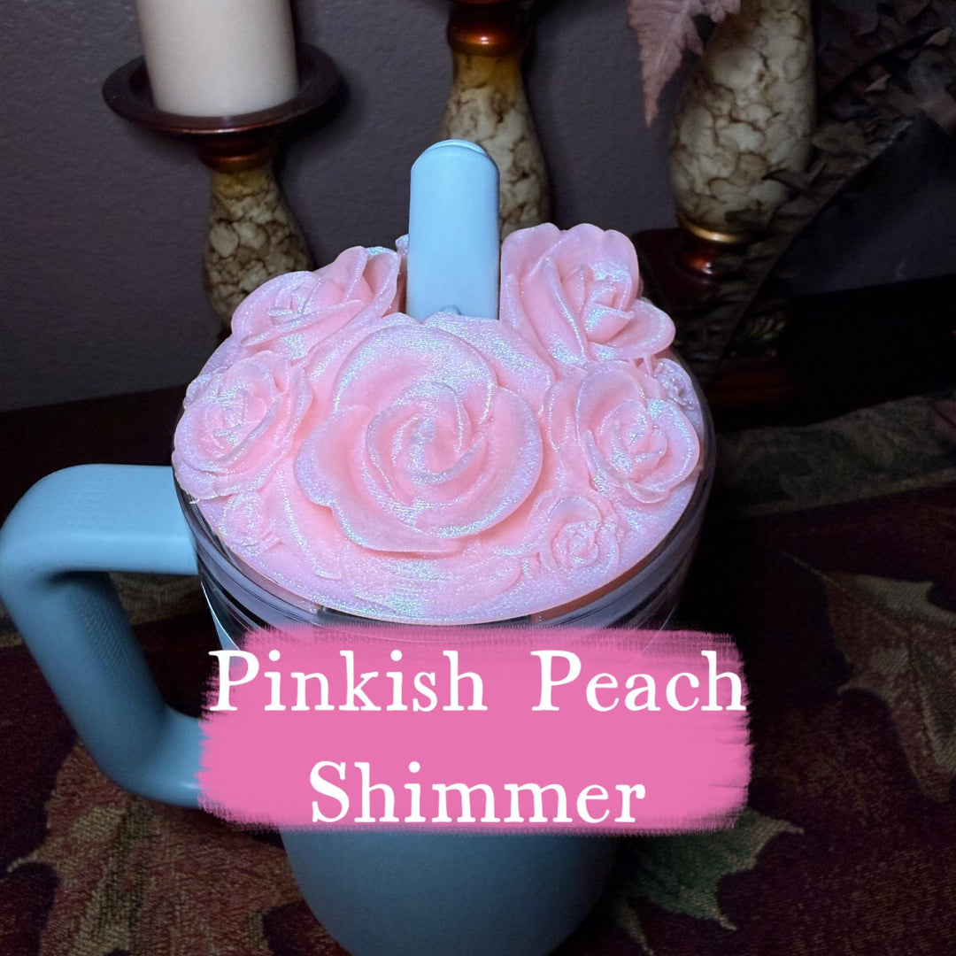 Rose Bouquet Cluster Tumbler Topper that fit Stanley Tumbler PRO TOUR Lids, Rose Accessory, 3D Decorative Lid, hot seller