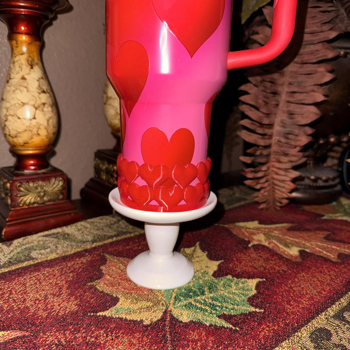 Puffy Heart Red Valentine Tumbler Boot and Topper, Fit’s 20 30 and 40 oz Stanley Tumblers and others, Quencher and Pro Tour, HOT SELLER