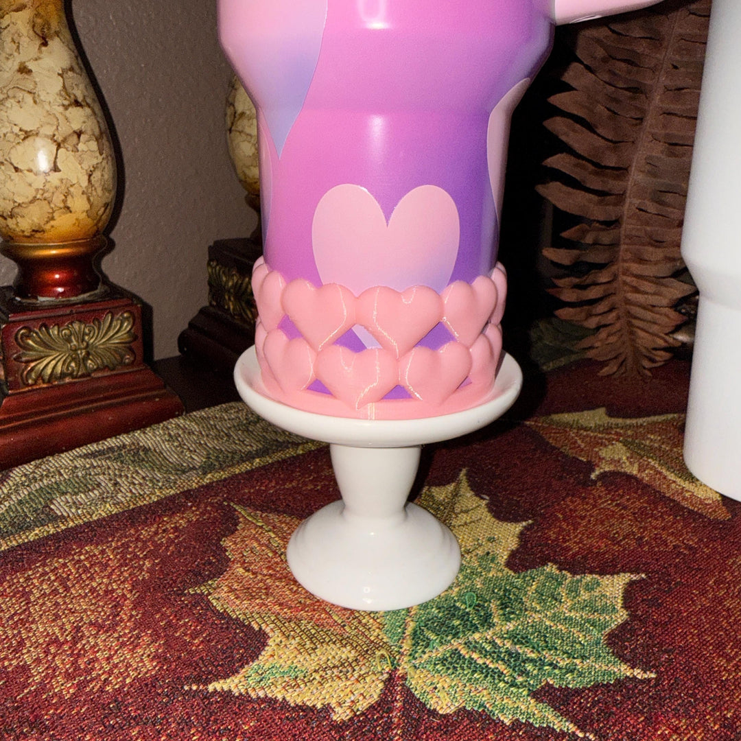 Puffy Heart Red Valentine Tumbler Boot and Topper, Fit’s 20 30 and 40 oz Stanley Tumblers and others, Quencher and Pro Tour, HOT SELLER