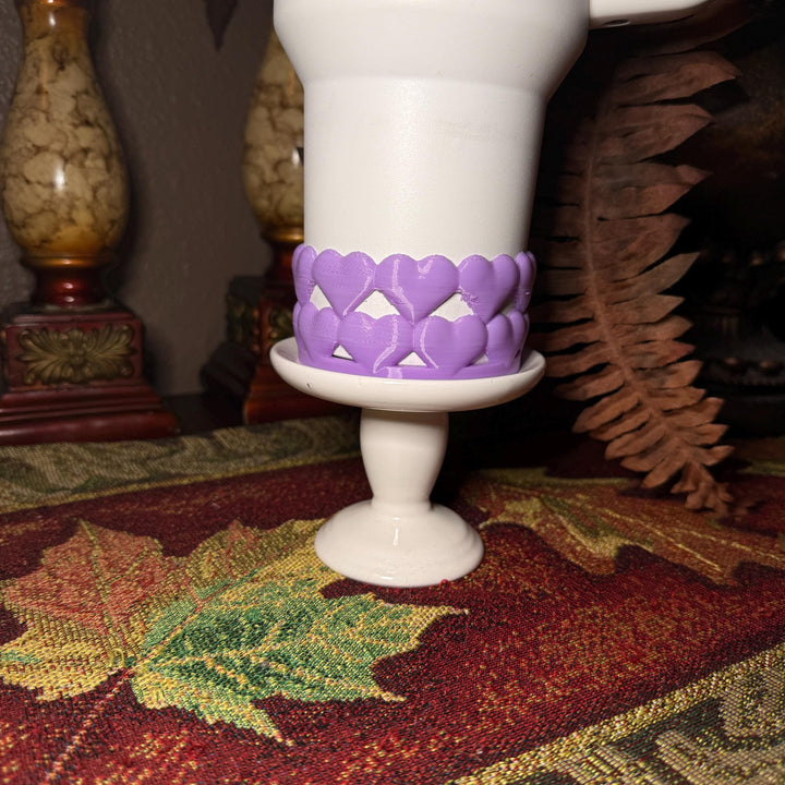 Puffy Heart Red Valentine Tumbler Boot and Topper, Fit’s 20 30 and 40 oz Stanley Tumblers and others, Quencher and Pro Tour, HOT SELLER