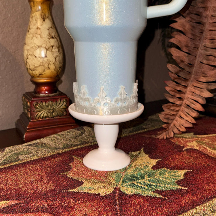 NEW Scroll Fancy Lace Damask Gold or Silver Tumbler Boot Halo Accessory Collection for tumblers, Stanley accessories