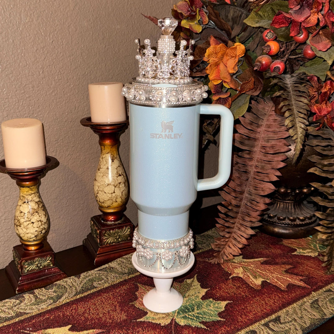 Diamonds and Pearls Collection 1 - Fancy Rhinestone Royal Princess Collection for Stanley tumblers, crown topper, halo, boot or straw topper