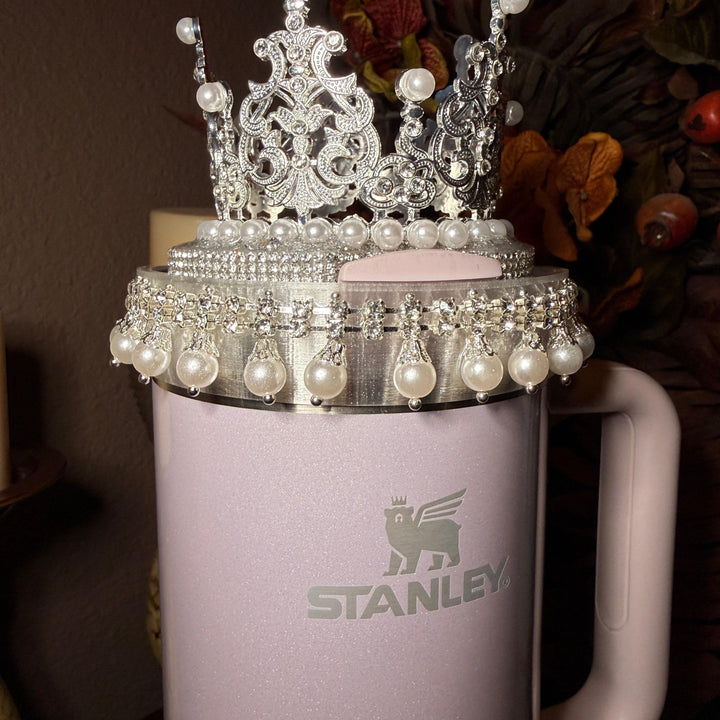 Diamonds and Pearls Collection 2 - Fancy Rhinestone Royal Princess Collection for Stanley tumblers, crown topper, halo, boot or straw topper