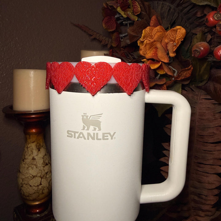 Rose Embossed Valentine Heart Tumbler Boot or Halo, Protective Sleeve, HOT SELLER
