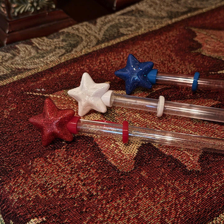 Red White Blue Glittered Star Straw Topper Cap , Patriotic, July 4th, Independence Day, stars stripes red chili fireworks cream royal