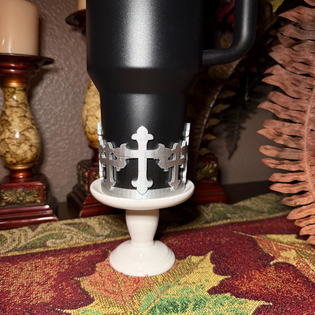Beautiful Religious Cross Tumbler Boot, Christian cup Boot Sleeve, fits your Stanley Tumblers, Unique Gift for Easter